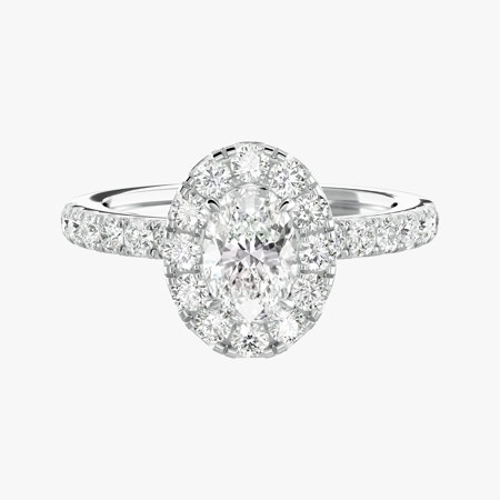 Fidelity Oval Diamond Wedding Ring (0.50 ct)
